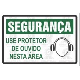 Use protetor de ouvido nesta área        